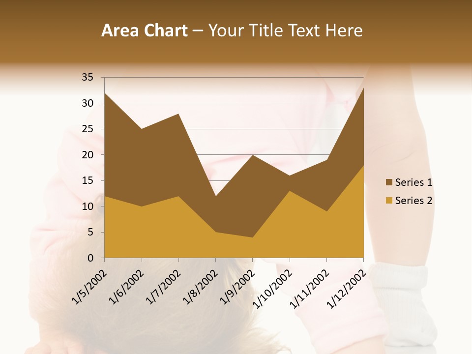 Playing Pink Caucasian PowerPoint Template