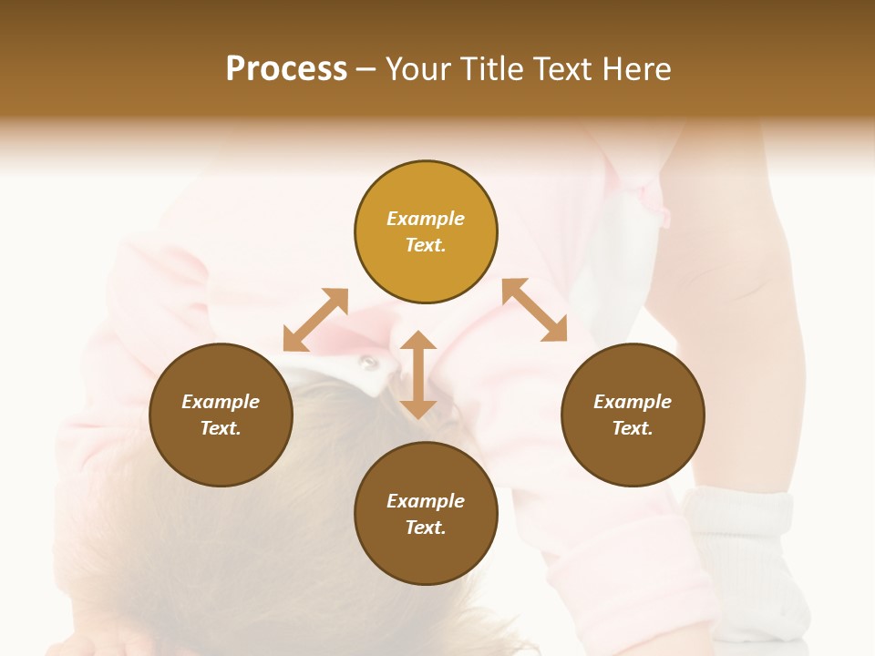 Playing Pink Caucasian PowerPoint Template