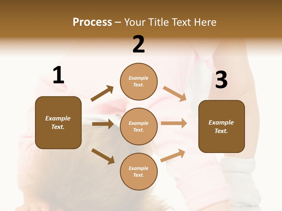 Playing Pink Caucasian PowerPoint Template