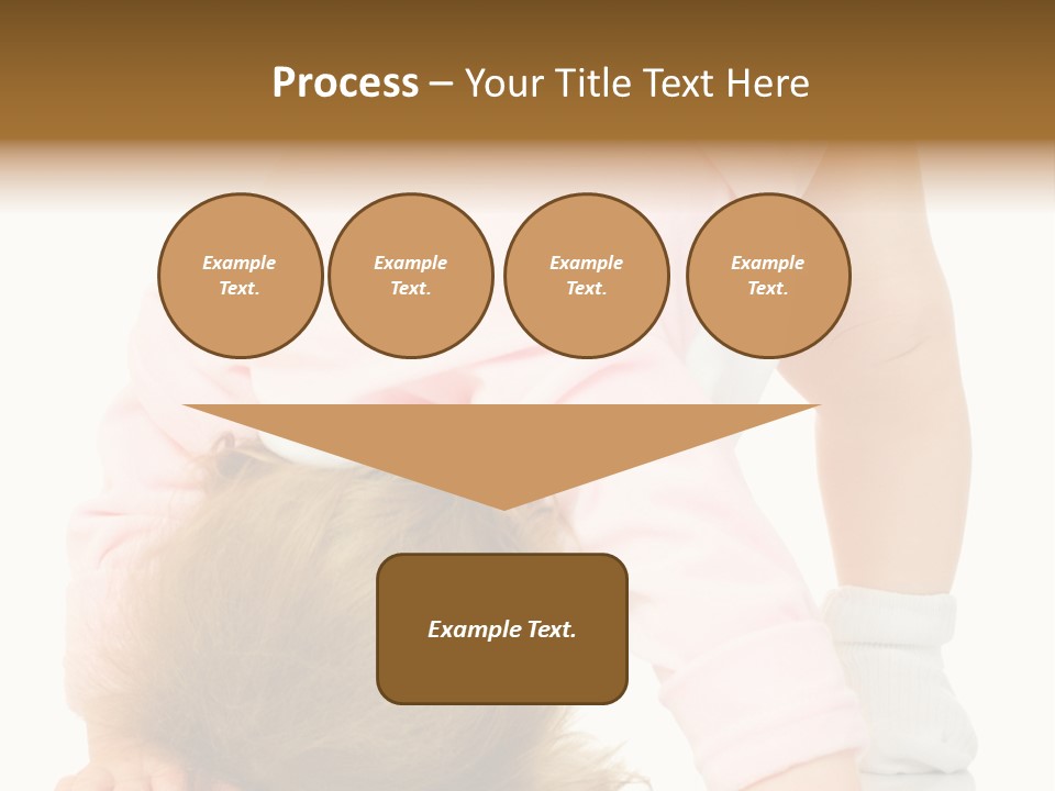 Playing Pink Caucasian PowerPoint Template