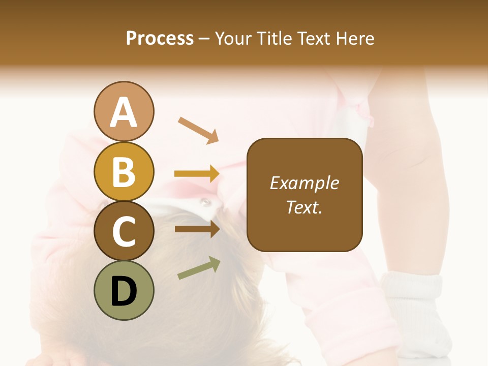 Playing Pink Caucasian PowerPoint Template