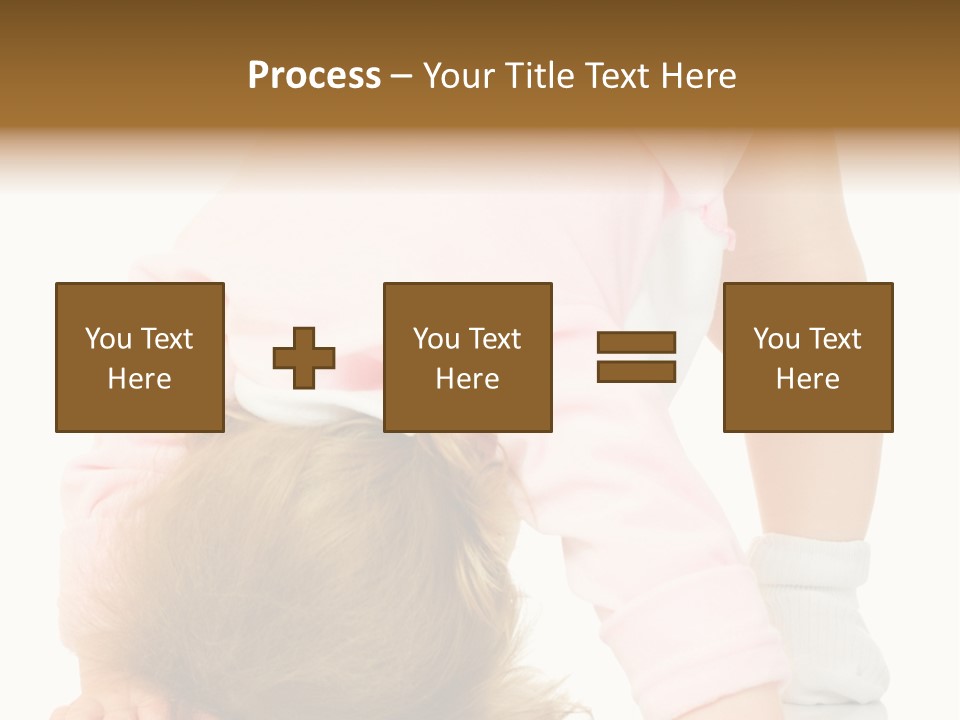 Playing Pink Caucasian PowerPoint Template