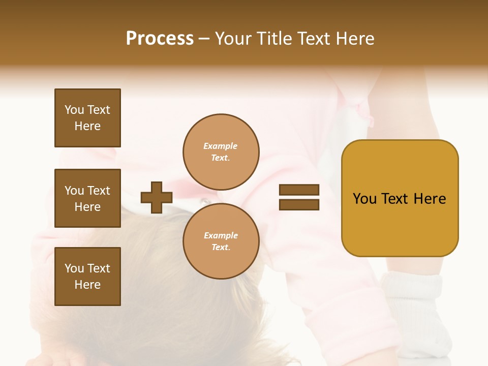 Playing Pink Caucasian PowerPoint Template