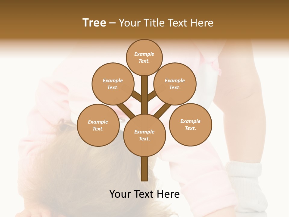 Playing Pink Caucasian PowerPoint Template