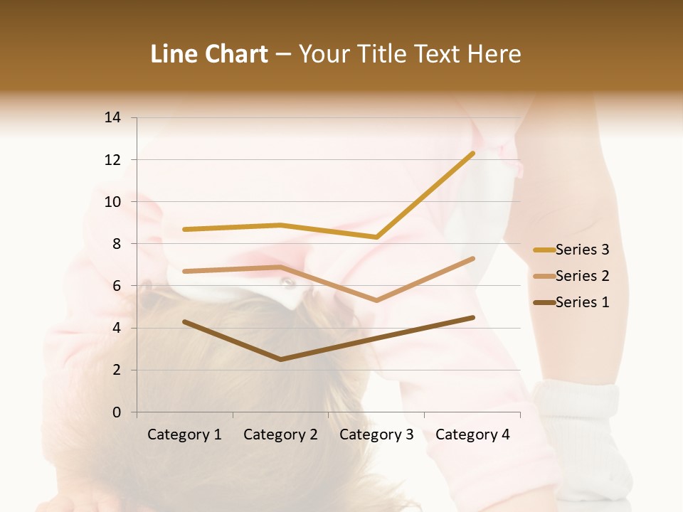 Playing Pink Caucasian PowerPoint Template