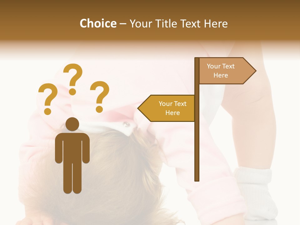 Playing Pink Caucasian PowerPoint Template