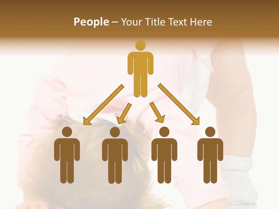 Playing Pink Caucasian PowerPoint Template