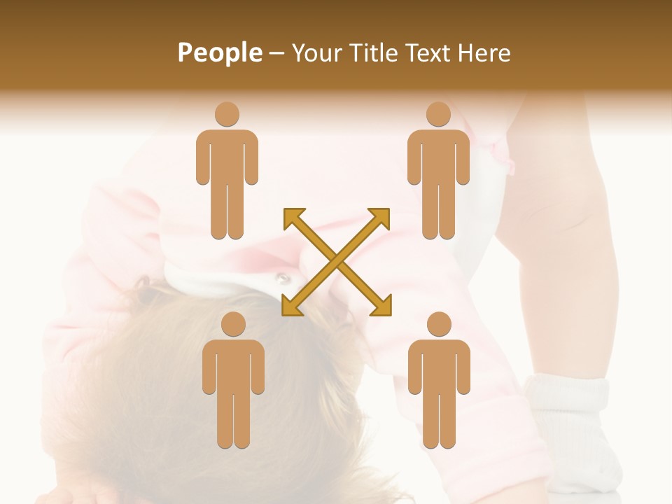 Playing Pink Caucasian PowerPoint Template