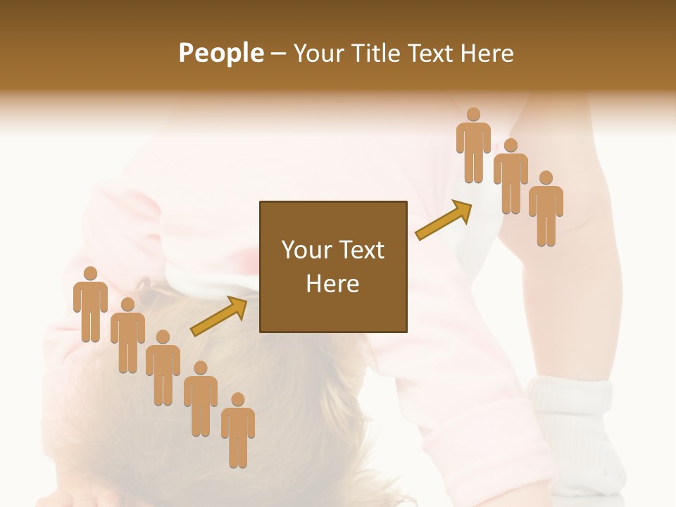 Playing Pink Caucasian PowerPoint Template