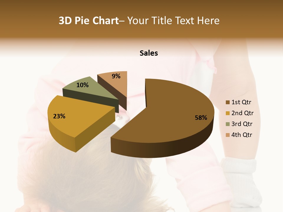 Playing Pink Caucasian PowerPoint Template