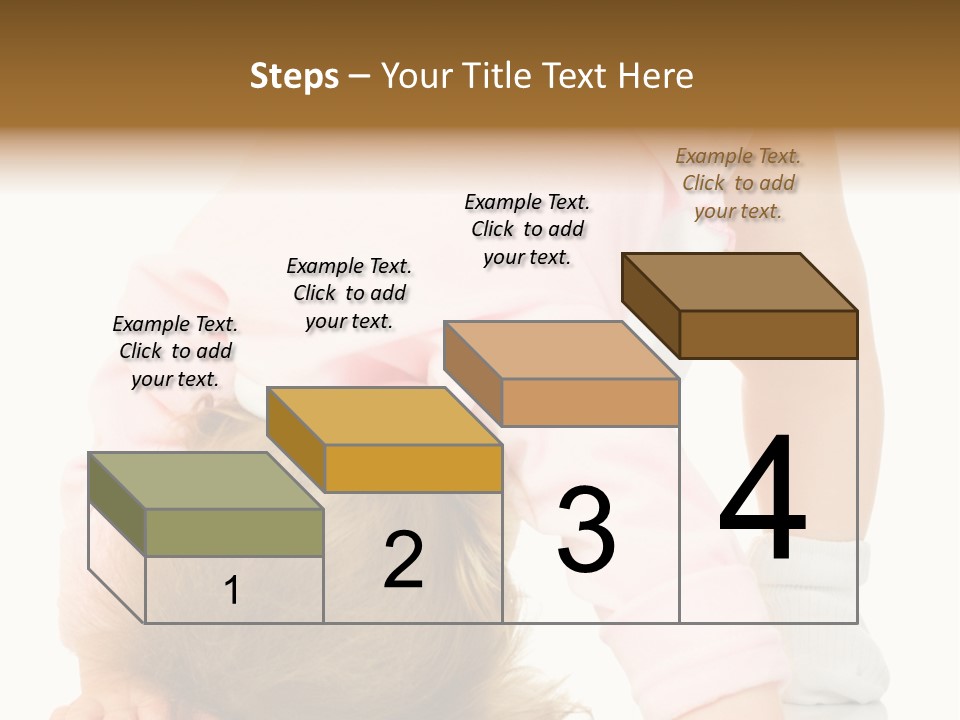 Playing Pink Caucasian PowerPoint Template