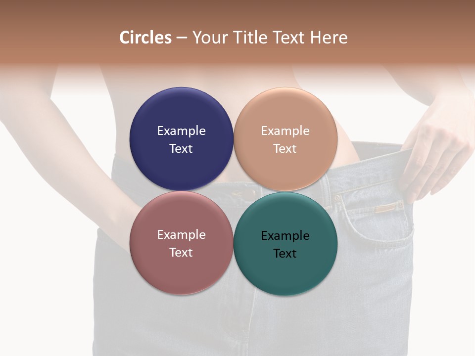 Health Jeans Waistline PowerPoint Template