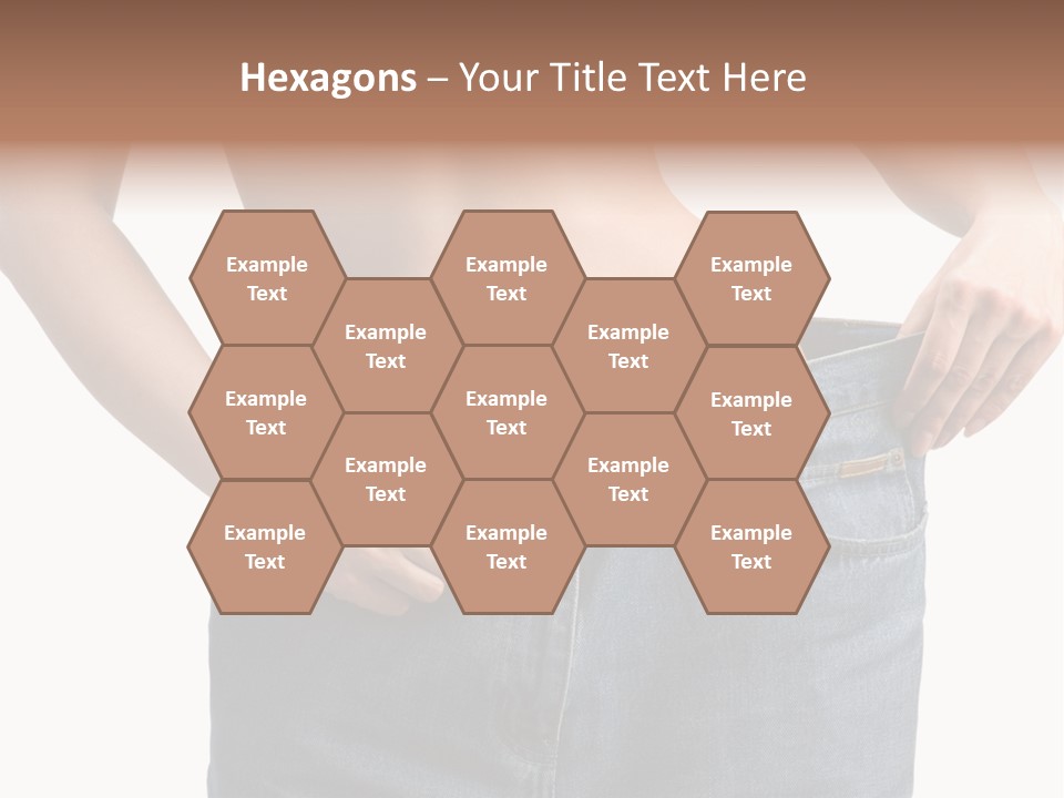 Health Jeans Waistline PowerPoint Template