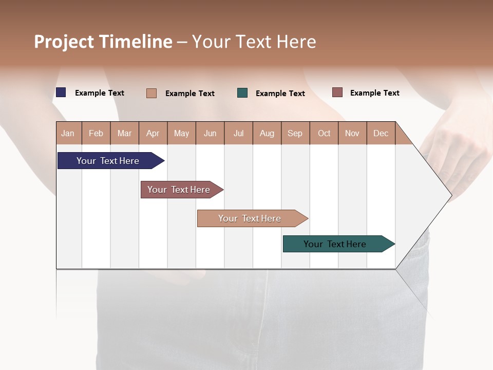 Health Jeans Waistline PowerPoint Template