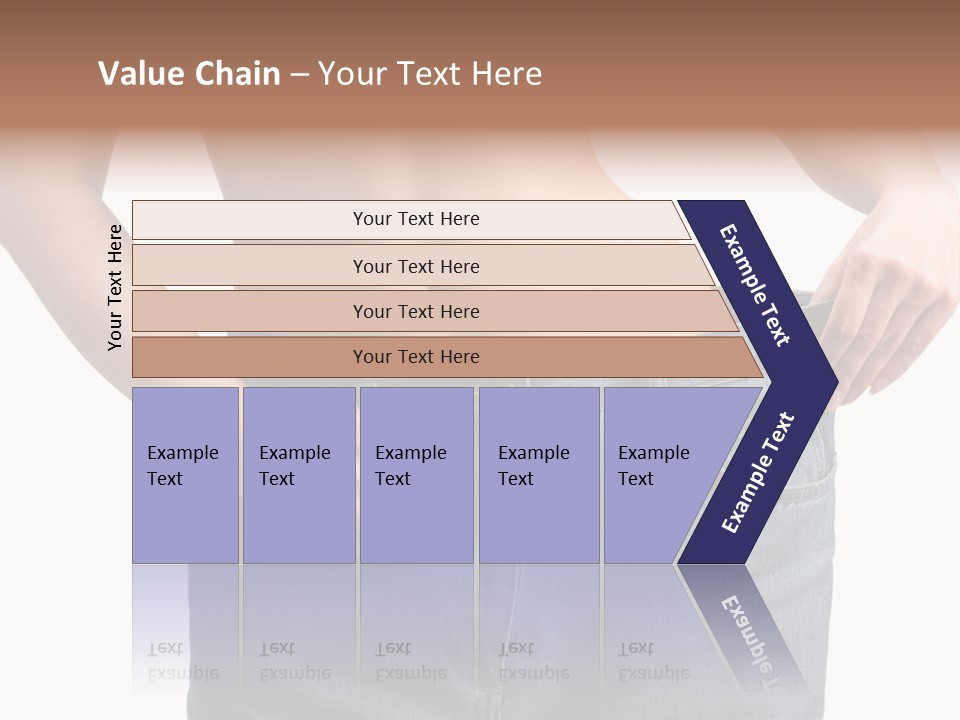 Health Jeans Waistline PowerPoint Template