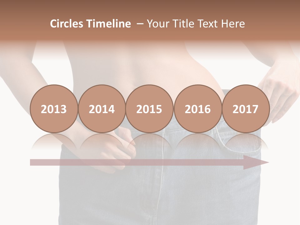 Health Jeans Waistline PowerPoint Template
