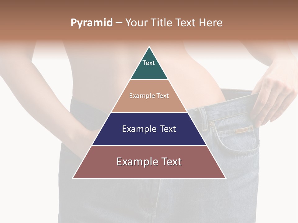 Health Jeans Waistline PowerPoint Template