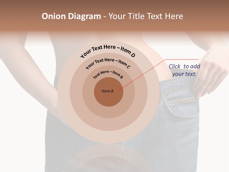 Health Jeans Waistline PowerPoint Template