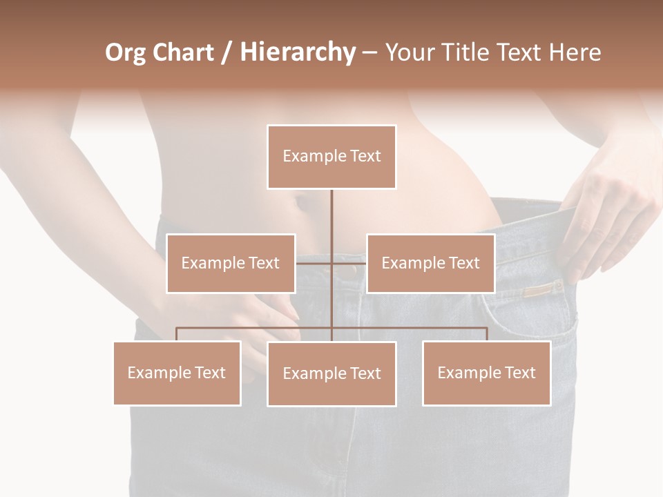 Health Jeans Waistline PowerPoint Template