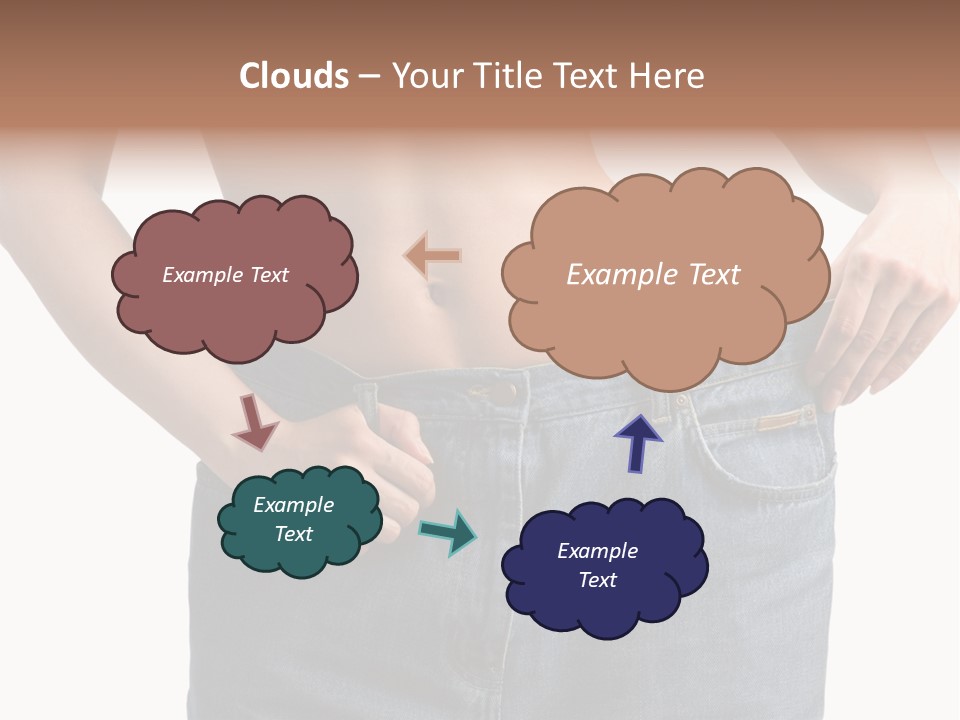 Health Jeans Waistline PowerPoint Template