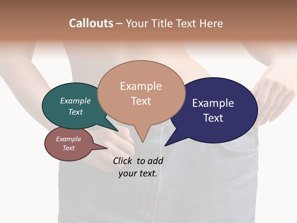 Health Jeans Waistline PowerPoint Template