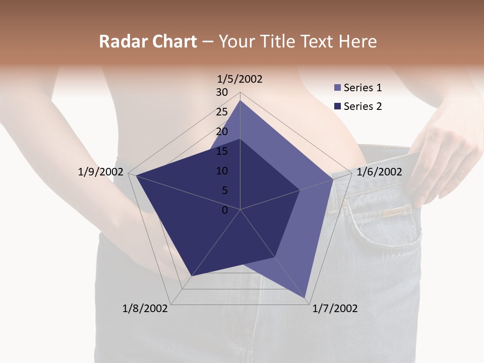 Health Jeans Waistline PowerPoint Template