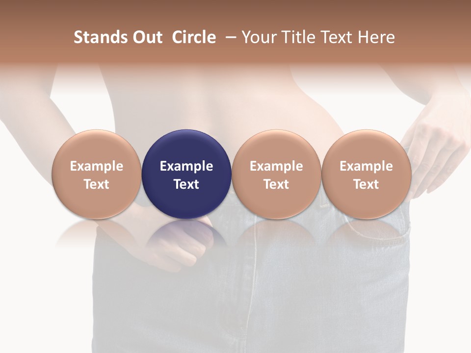 Health Jeans Waistline PowerPoint Template