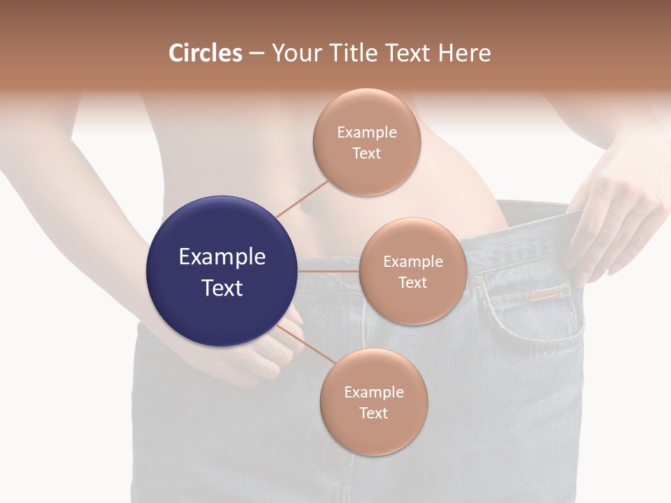 Health Jeans Waistline PowerPoint Template