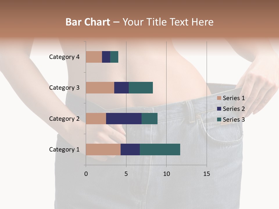Health Jeans Waistline PowerPoint Template