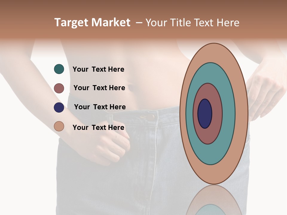 Health Jeans Waistline PowerPoint Template