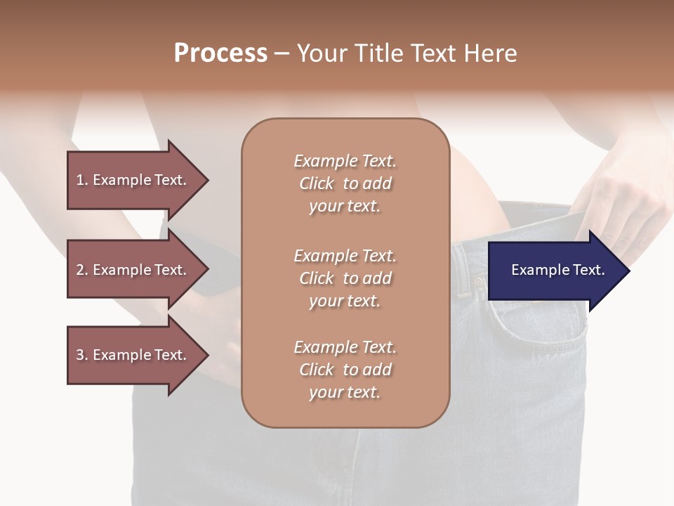 Health Jeans Waistline PowerPoint Template