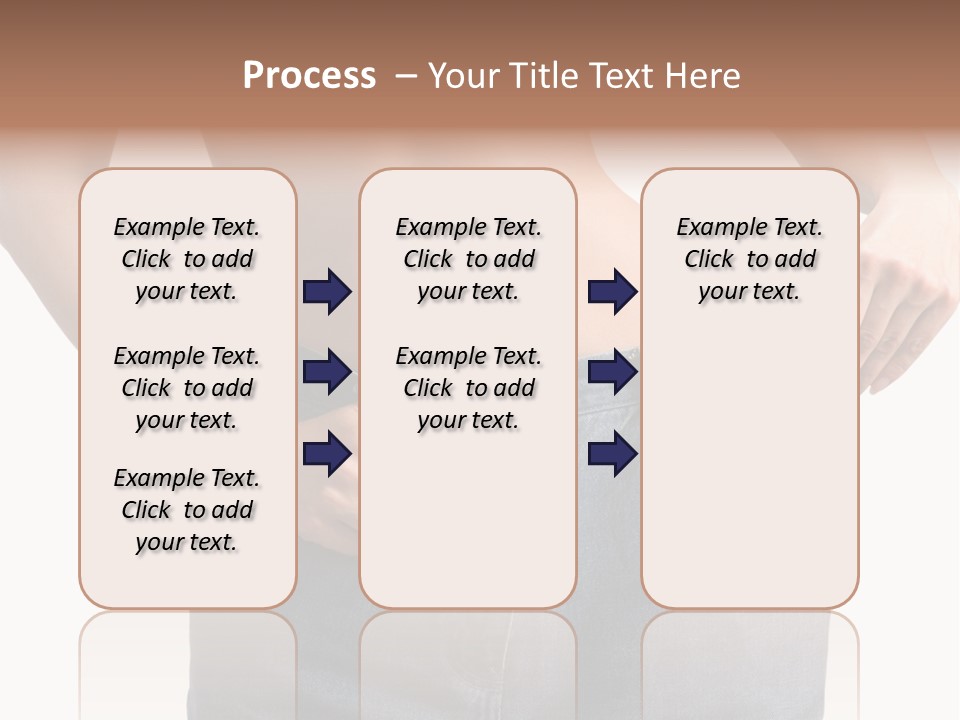 Health Jeans Waistline PowerPoint Template