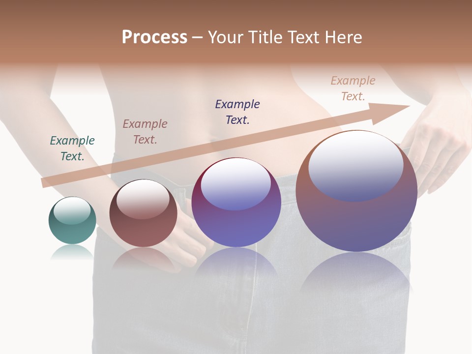 Health Jeans Waistline PowerPoint Template