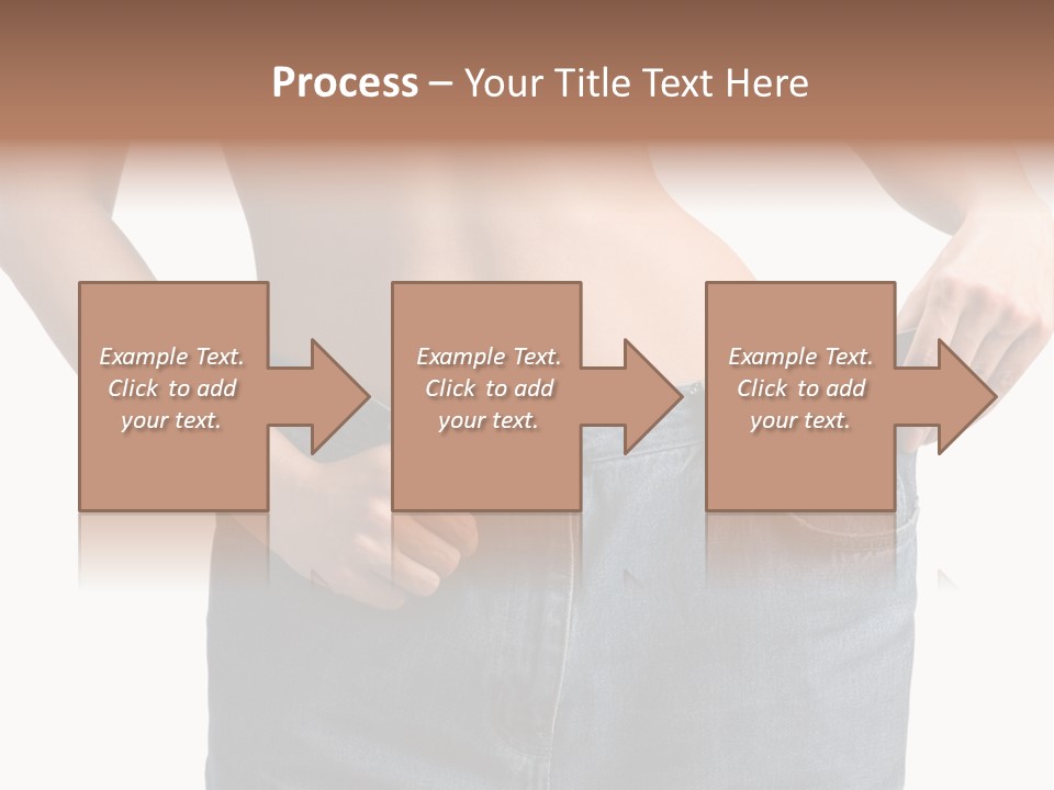 Health Jeans Waistline PowerPoint Template