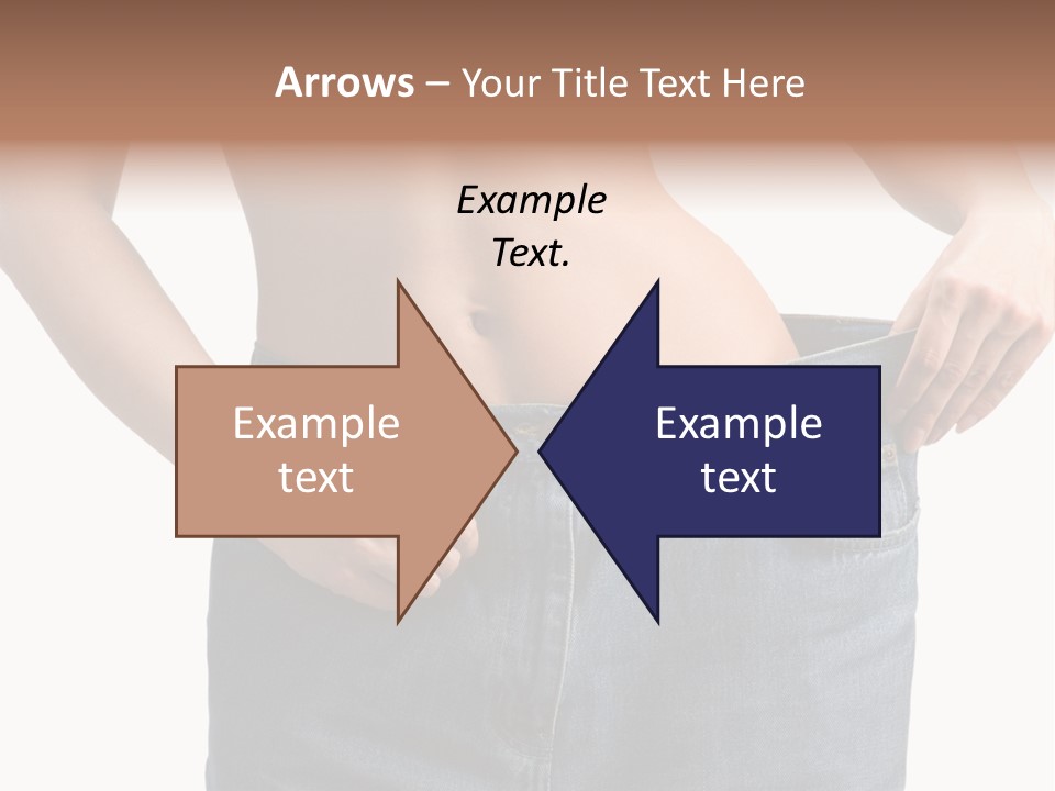 Health Jeans Waistline PowerPoint Template