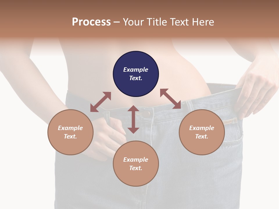 Health Jeans Waistline PowerPoint Template