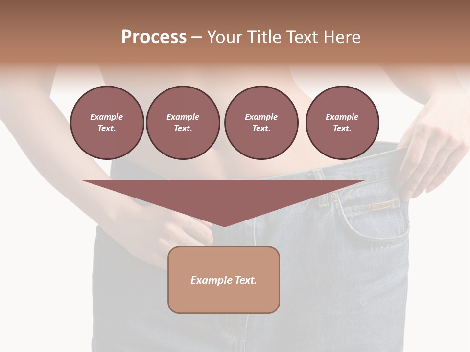 Health Jeans Waistline PowerPoint Template