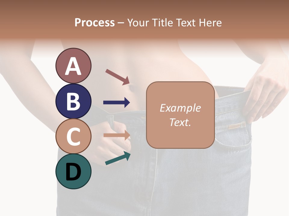 Health Jeans Waistline PowerPoint Template