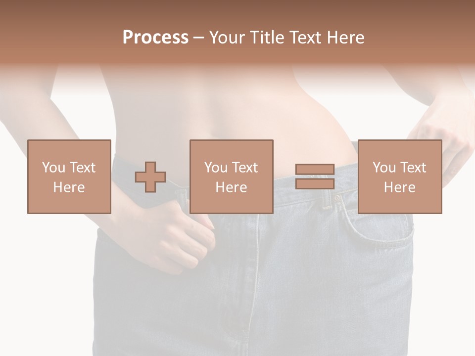 Health Jeans Waistline PowerPoint Template