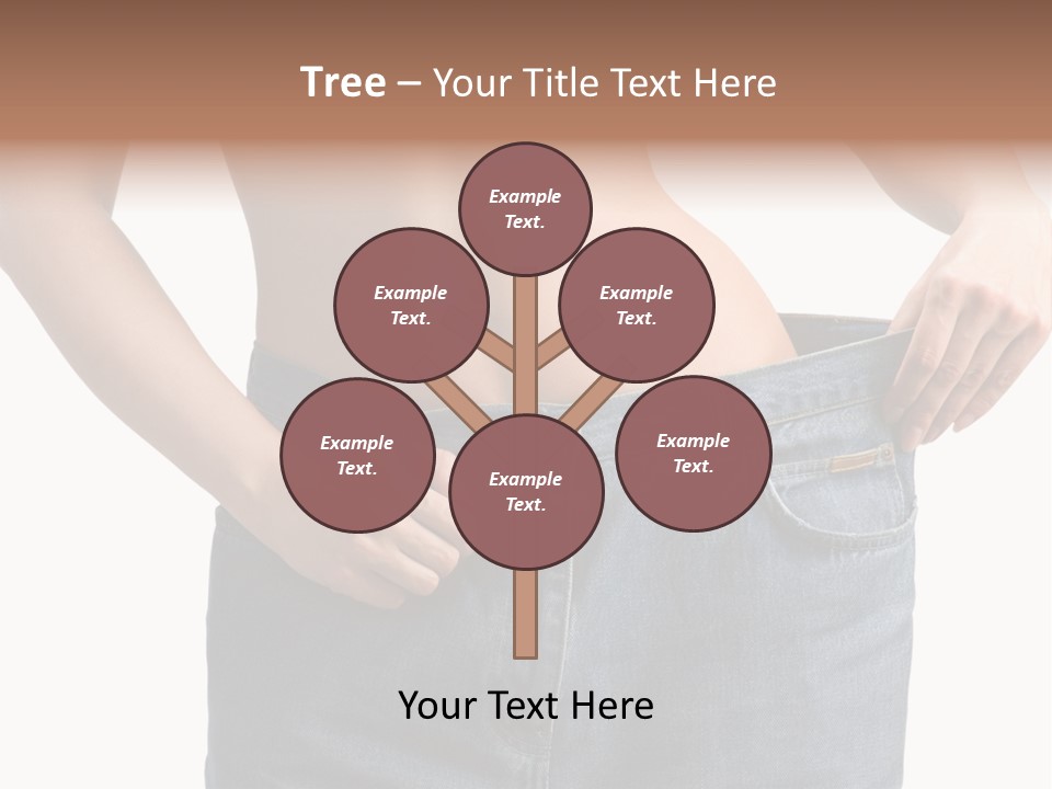 Health Jeans Waistline PowerPoint Template