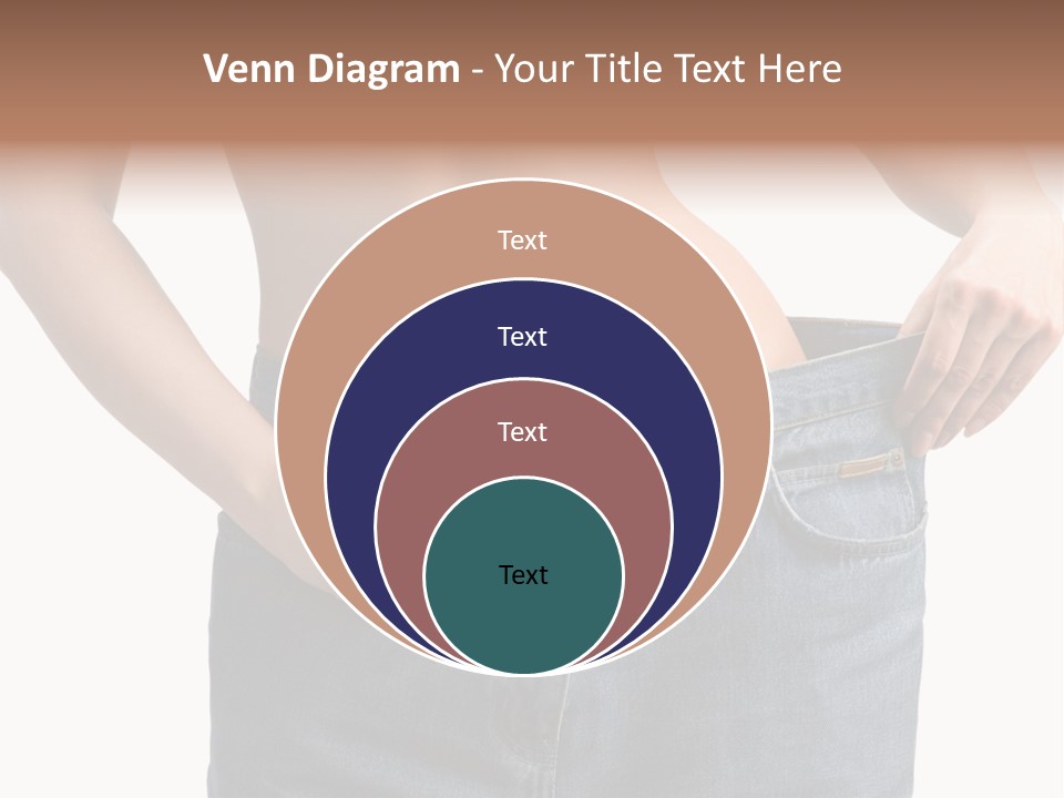 Health Jeans Waistline PowerPoint Template