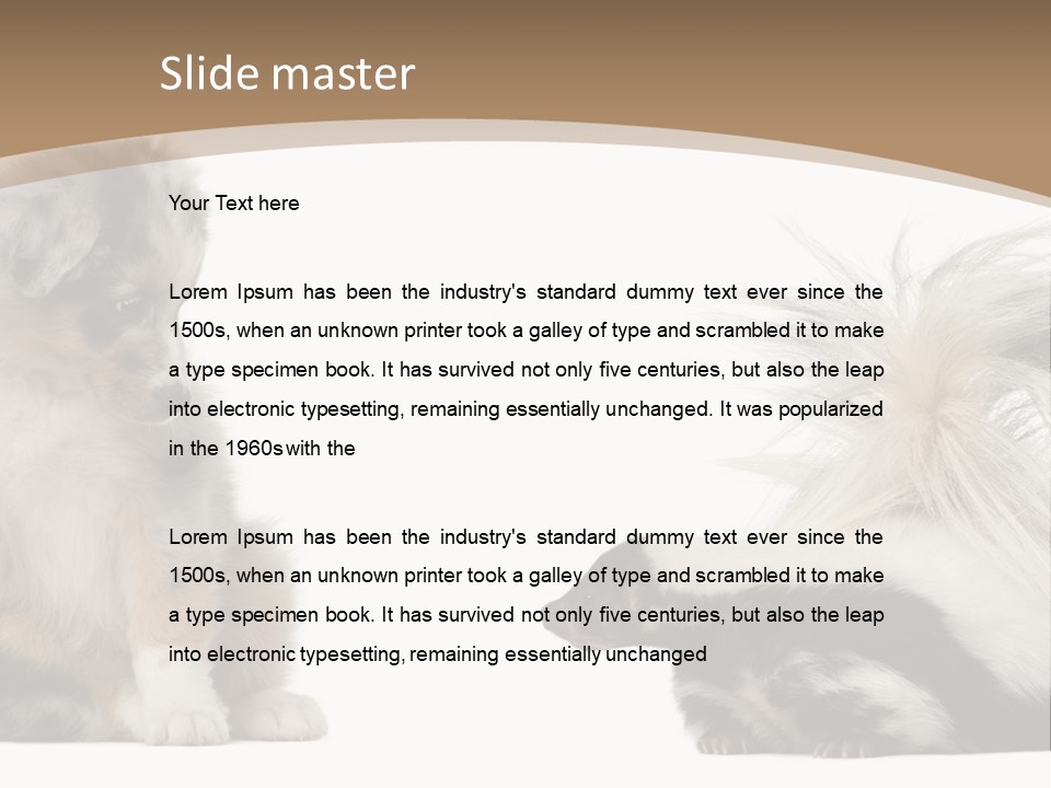 Mephitis Isolated Watching PowerPoint Template