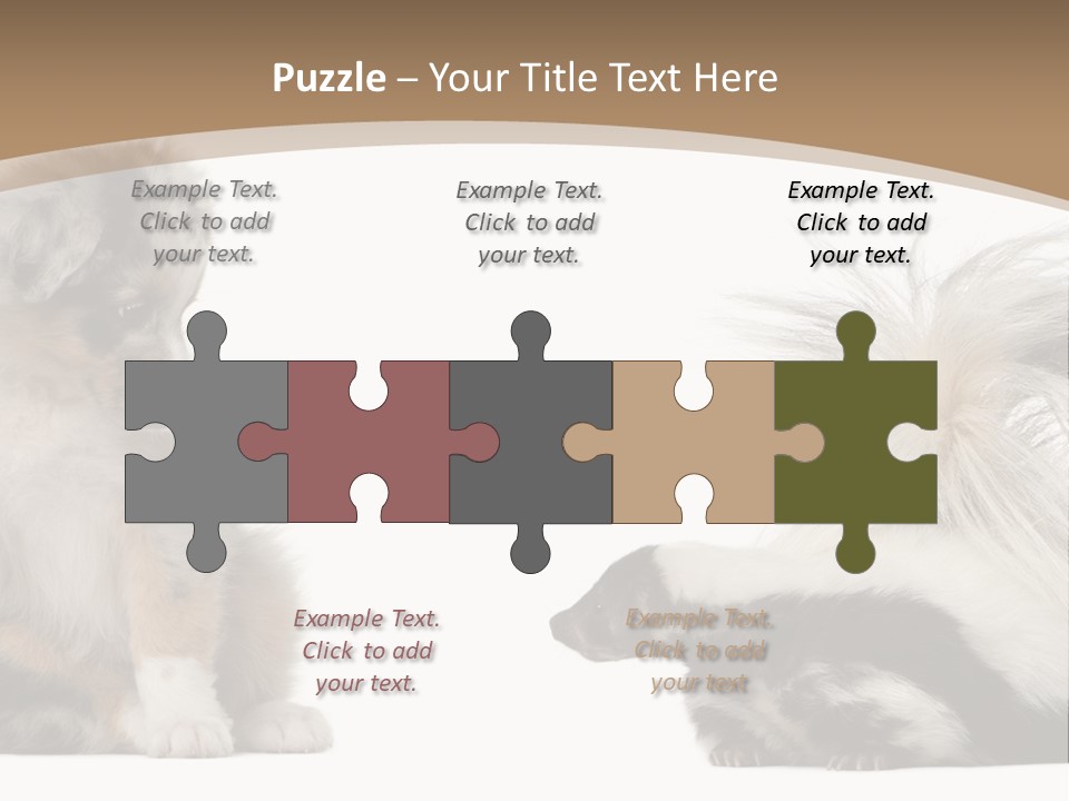 Mephitis Isolated Watching PowerPoint Template