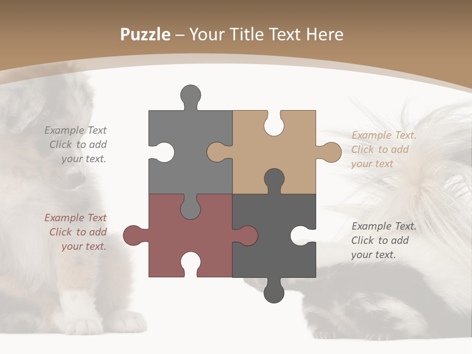 Mephitis Isolated Watching PowerPoint Template