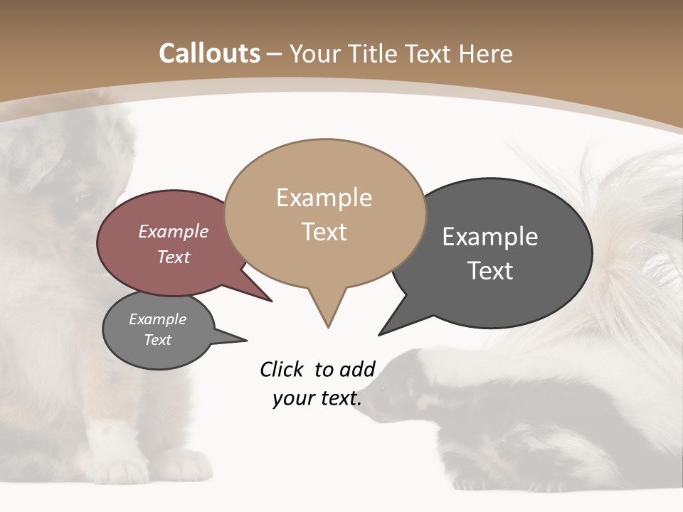 Mephitis Isolated Watching PowerPoint Template