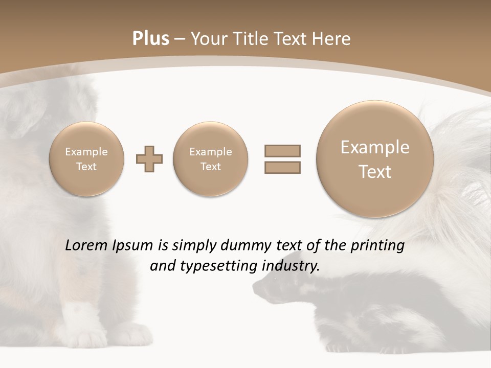 Mephitis Isolated Watching PowerPoint Template