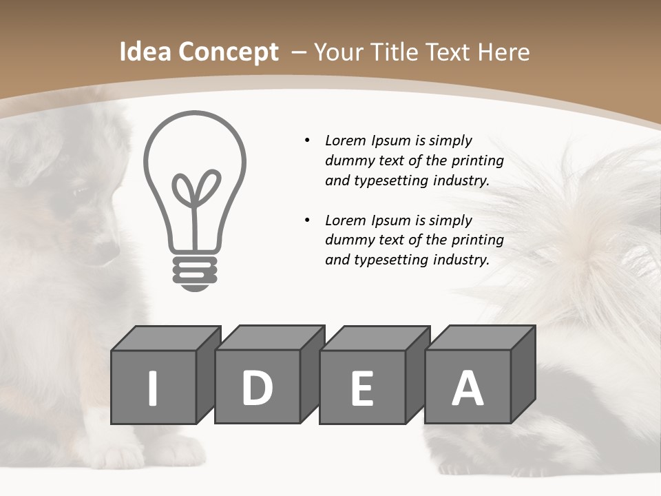 Mephitis Isolated Watching PowerPoint Template