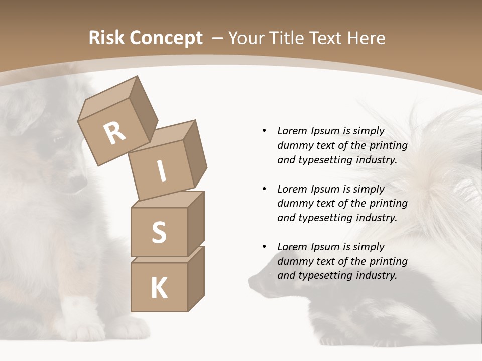 Mephitis Isolated Watching PowerPoint Template