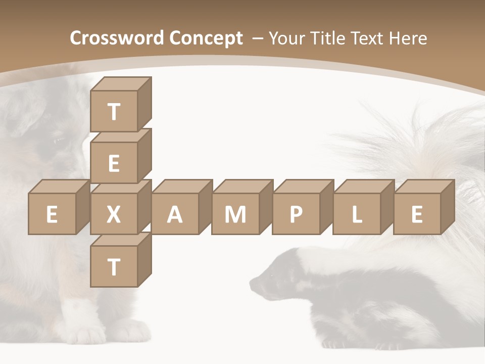 Mephitis Isolated Watching PowerPoint Template