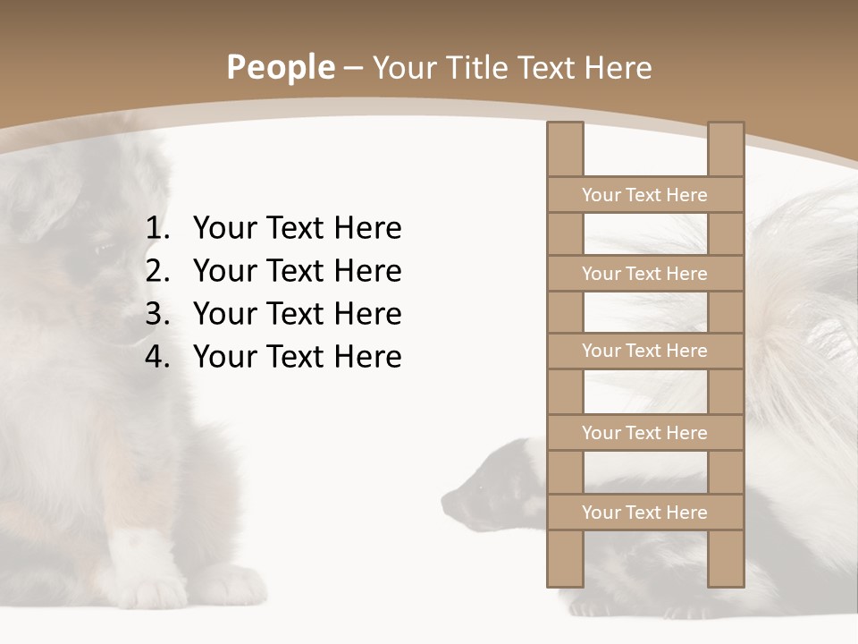 Mephitis Isolated Watching PowerPoint Template